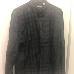 Burberry Brit black check long sleeve shirt